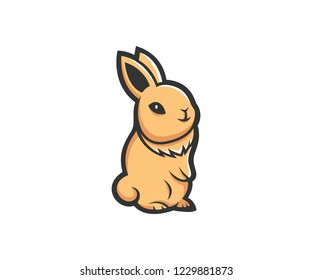 cute rabbit logo