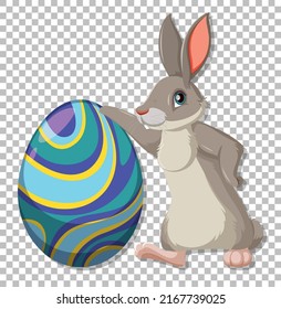 Dibujo de fondo de conejo corto en la cuadrícula
