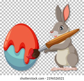 Dibujo de fondo de conejo corto en la cuadrícula
