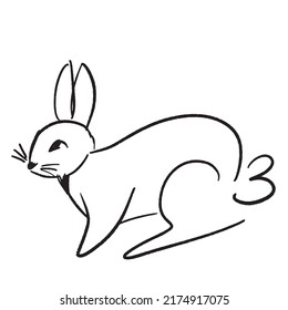 cute rabbit pattern, simple, pet
year of the rabbit Easter vector illustration hand painted