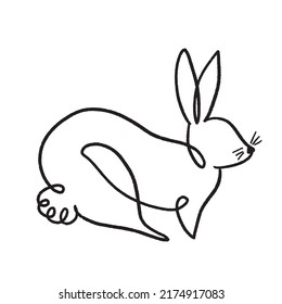 cute rabbit pattern, simple, pet
year of the rabbit Easter vector illustration hand painted