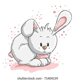 Cute rabbit - pink details