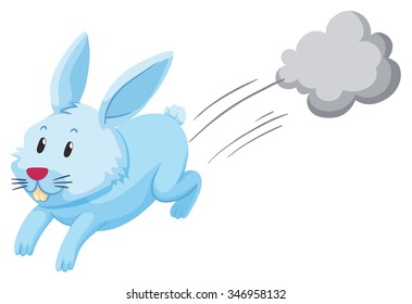 fast rabbit cartoon
