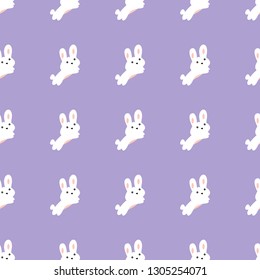 Cute rabbit seamless pattern