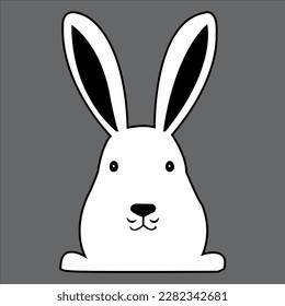A cute rabbit is sitting Styles Drawing for color books 