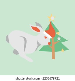 diseño de icono de símbolo de conejo lindo