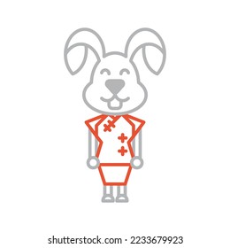 süßes Symbol für Kaninchen