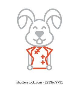 süßes Symbol für Kaninchen