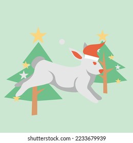cute rabbit symbol icon design
