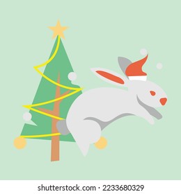 cute rabbit symbol icon design