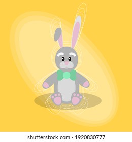 cute rabbit toy on a nice background