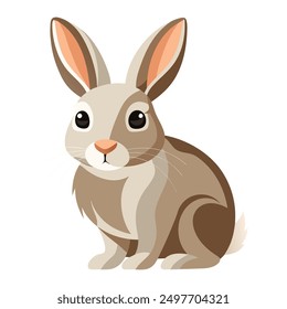 cute rabbit vector art design 