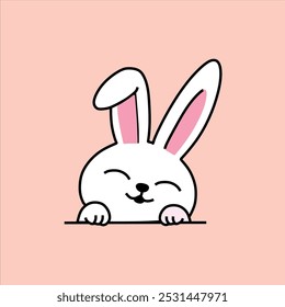 Cute rabbit vector, can be used for stickers and so on
