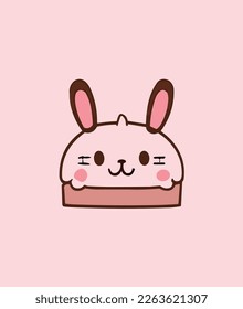 cute rabbit in vector design