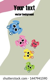 Cute rabbit vector. Easter Bunny. Can be used for kids shirt design., children cartoon character, vector background.
