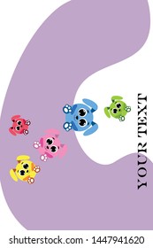 Cute rabbit vector. Easter Bunny. Can be used for kids shirt design., children cartoon character, vector background.
