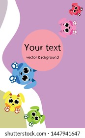 Cute rabbit vector. Easter Bunny. Can be used for kids shirt design., children cartoon character, vector background.
