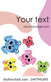 Cute rabbit vector. Easter Bunny. Can be used for kids shirt design., children cartoon character, vector background.