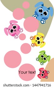 Cute rabbit vector. Easter Bunny. Can be used for kids shirt design., children cartoon character, vector background.