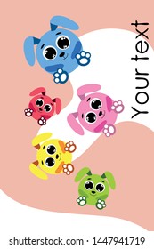 Cute rabbit vector. Easter Bunny. Can be used for kids shirt design., children cartoon character, vector background.