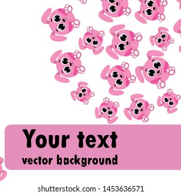 Cute rabbit vector. Easter Bunny. Can be used for kids shirt design., children cartoon character, vector background.
