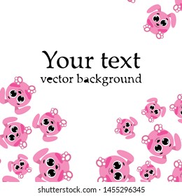 Cute rabbit vector. Easter Bunny. Can be used for kids shirt design., children cartoon character, vector background.