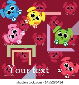 Cute rabbit vector. Easter Bunny. Can be used for kids shirt design., children cartoon character, vector background.
