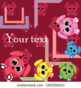 Cute rabbit vector. Easter Bunny. Can be used for kids shirt design., children cartoon character, vector background.