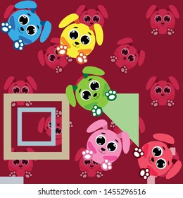 Cute rabbit vector. Easter Bunny. Can be used for kids shirt design., children cartoon character, vector background.