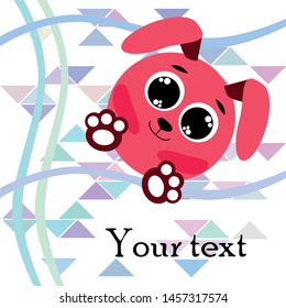 Cute rabbit vector. Easter Bunny. Can be used for kids shirt design., children cartoon character, vector background.