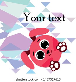 Cute rabbit vector. Easter Bunny. Can be used for kids shirt design., children cartoon character, vector background.