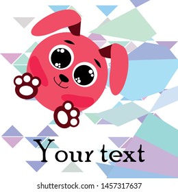 Cute rabbit vector. Easter Bunny. Can be used for kids shirt design., children cartoon character, vector background.