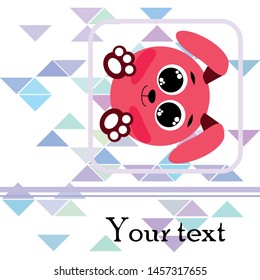 Cute rabbit vector. Easter Bunny. Can be used for kids shirt design., children cartoon character, vector background.