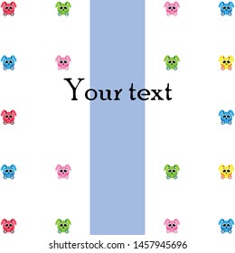 Cute rabbit vector. Easter Bunny. Can be used for kids shirt design., children cartoon character, vector background.