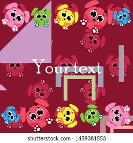Cute rabbit vector. Easter Bunny. Can be used for kids shirt design., children cartoon character, vector background.