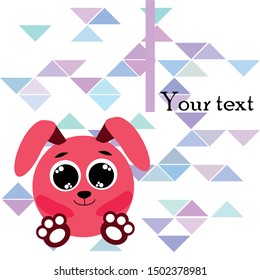 Cute rabbit vector. Easter Bunny. Can be used for kids shirt design., children cartoon character, vector background.