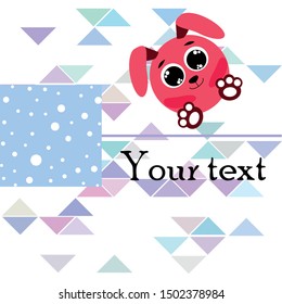 Cute rabbit vector. Easter Bunny. Can be used for kids shirt design., children cartoon character, vector background.