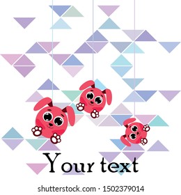 Cute rabbit vector. Easter Bunny. Can be used for kids shirt design., children cartoon character, vector background.