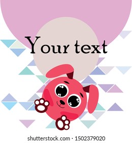 Cute rabbit vector. Easter Bunny. Can be used for kids shirt design., children cartoon character, vector background.