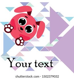 Cute rabbit vector. Easter Bunny. Can be used for kids shirt design., children cartoon character, vector background.