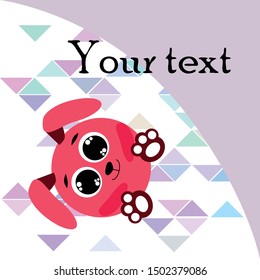 Cute rabbit vector. Easter Bunny. Can be used for kids shirt design., children cartoon character, vector background.