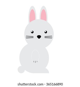 cute rabbit vector illustration