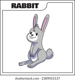 cute rabbit vector illustration, animal vector