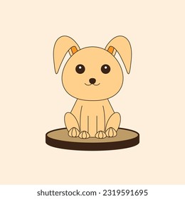 Cute Rabbit Vector Illustration art