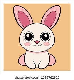 cute rabbit vector illustration art