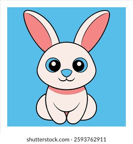 cute rabbit vector illustration art