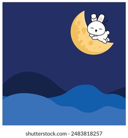 cute rabbit vector illustration design. Eps 10