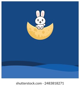 cute rabbit vector illustration design. Eps 10