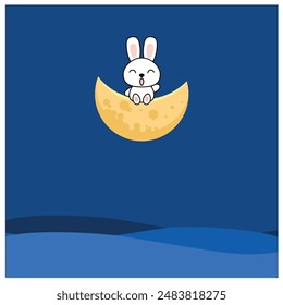 cute rabbit vector illustration design. Eps 10