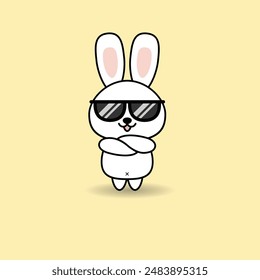 cute rabbit vector illustration design. Eps 10